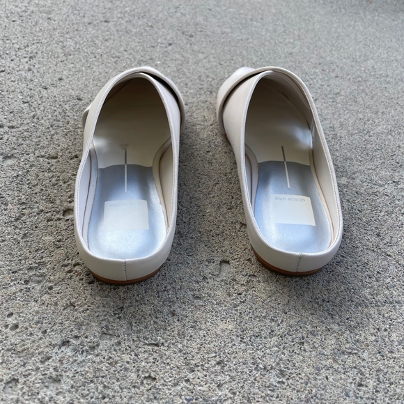 Dolce Vita Ivory Criss Cross Leather Mules - Picture 5 of 12